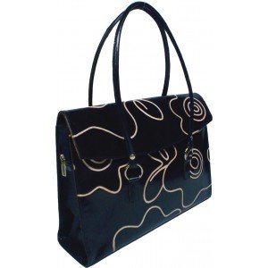 arpera | Leather Handbag | LB 202-1A | Black
